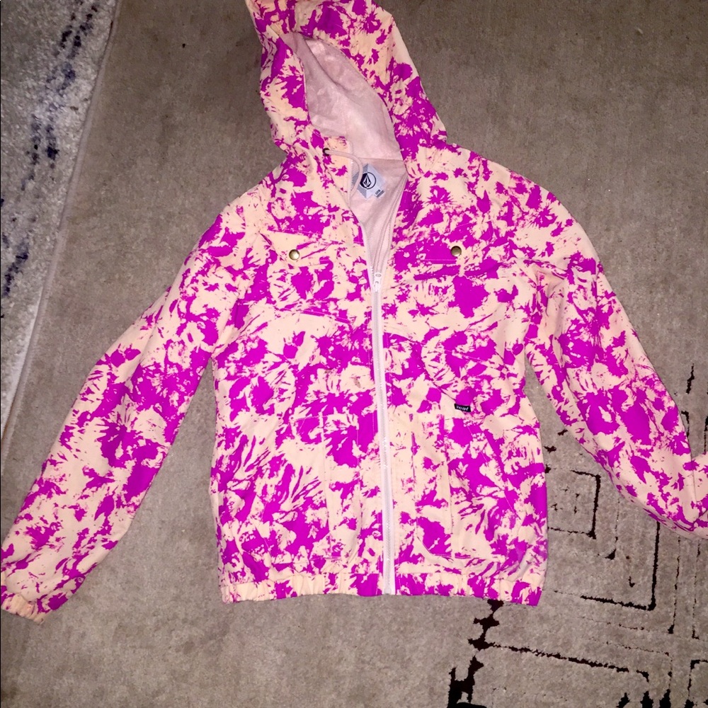Size small pink volcom jacket